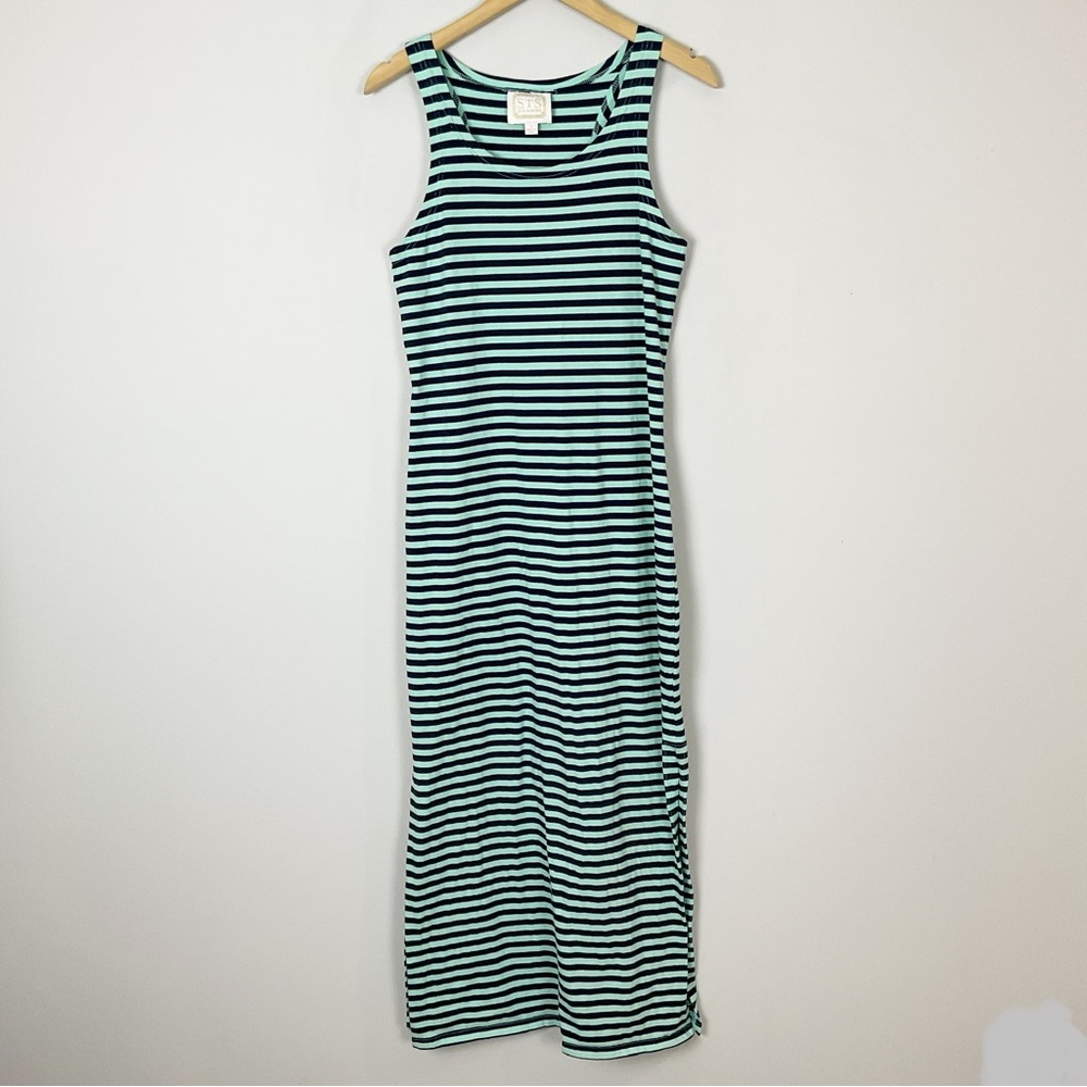 Sail To Sable Cabbage Striped Maxi Dress
